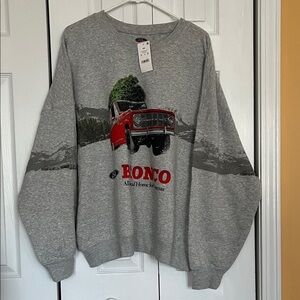 Ford Bronco Crewneck Sweater - Gray and Red